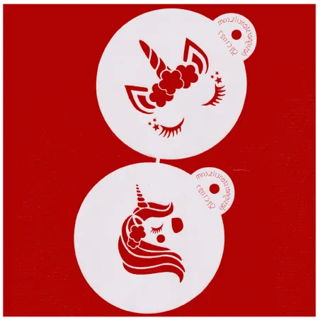 Stencil per unicorni, 2 pezzi per grandi decorazioni