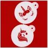Einhorn Stencils, 2 Stück für tolle Dekorationen