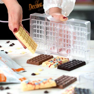 Schokoladentafel Giessform Classica Mini 4 Stück