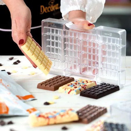 Chocolate bar mold Classica Mini 4 pieces