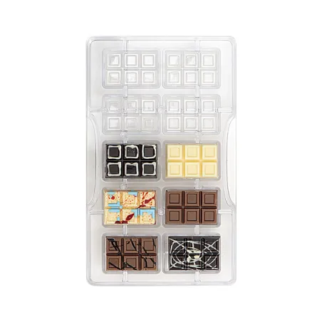 Moule à tablettes de chocolat Piccola 10 pièces