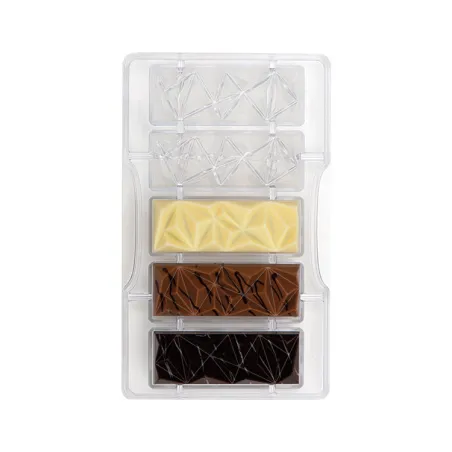 Chocolate bar mold pyramid, 5 pieces