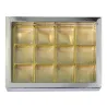 Praline packaging silver for 12 chocolates for noble gifts