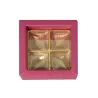 Pralinenverpackung Pink für 4 Pralinen für edle Geschenke