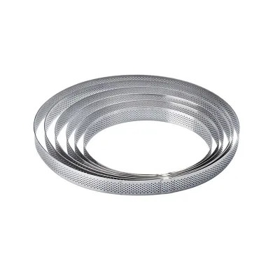 Anello per torte perforato Ø 17 cm x 2 cm per crostate perfette