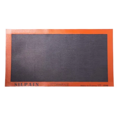 Tappetino in silicone nero, 52 x 31,5 cm per cottura e stesura