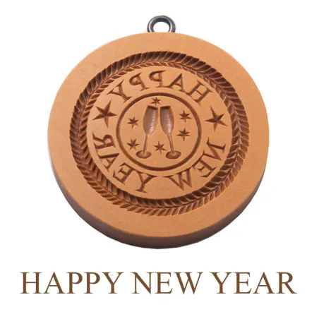 Springerle model New Year Ø 68 mm for Tirggel and Anisbrötli