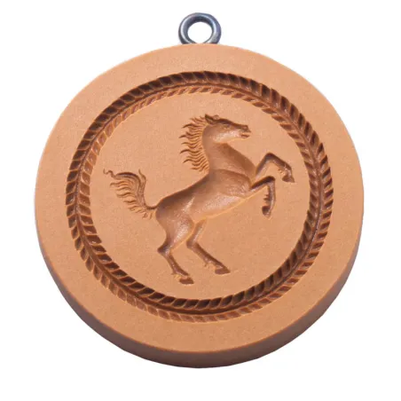 Springerle model rising horse Ø 69 mm for Tirggel and Anisbrötli