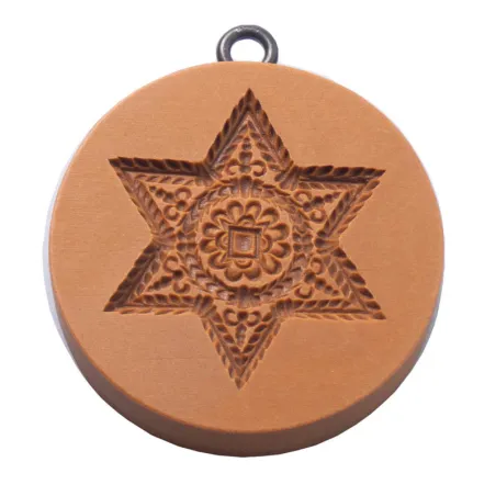 Springerle model ornament star Ø 57 mm for Tirggel and Anisbrötli