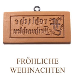 Springerle-Model Fröhliche Weihnachten 90 x 42 mm