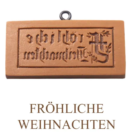Springerle model Merry Christmas 90 x 42 mm for Tirggel