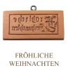 Springerle model Merry Christmas 90 x 42 mm for Tirggel