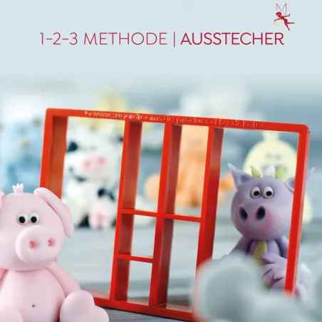 Modeling proportion cookie cutter set for cute animal figures
