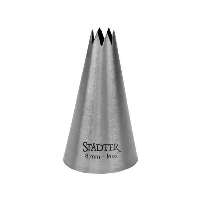 Douille en forme d'étoile de 8 mm pour des décorations de gâteaux et des toppings de cupcakes fantastiques