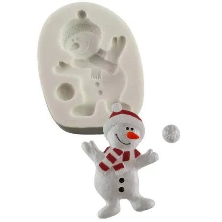 Silicone embosser Dancing snowman for simple great decorations