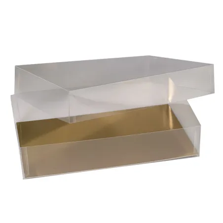 Macaron & biscuit packaging transparent 17.5x12x4.5 cm