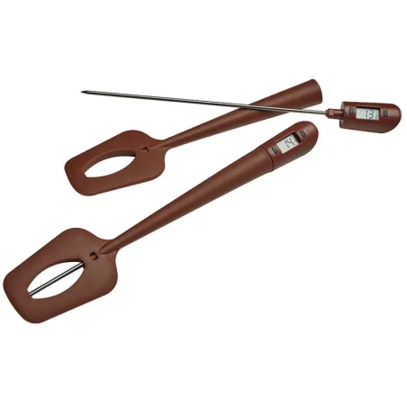 Dough scraper with thermometer, 32 cm for stirring and measuring