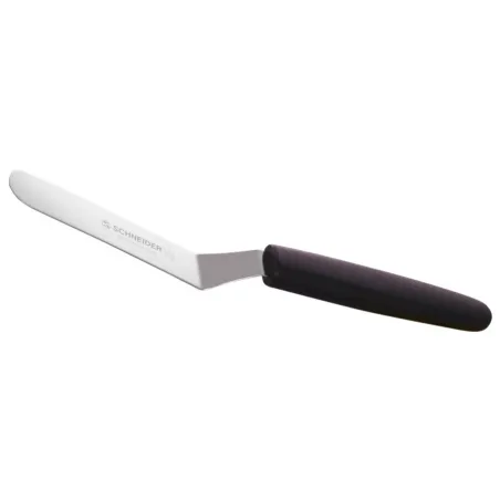 Angle spatula mini wide with plastic handle smooth spreading cakes