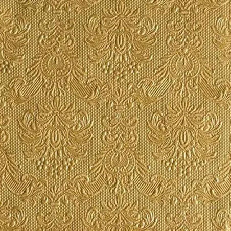 Serviettes Élégance or, 15 pièces