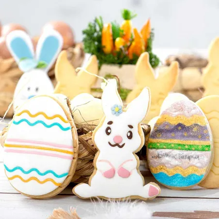 Cookie cutter set bunny and egg 2 pieces
