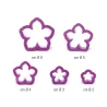 Cookie cutter set petunias, 5 pieces