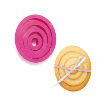 Set di tagliabiscotti ovali, 4 pezzi