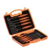Trempiergabel set, 10 pieces for coating noble chocolates
