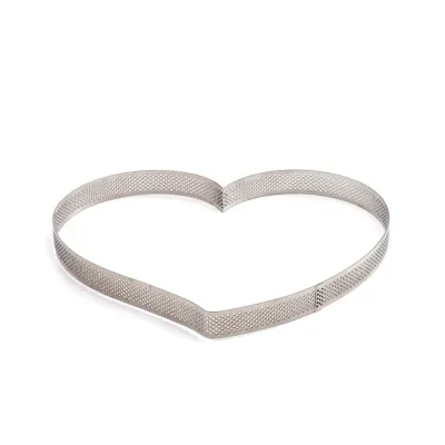 Perforierter Tortenring Herz, 18 x 16 x 3.5 cm