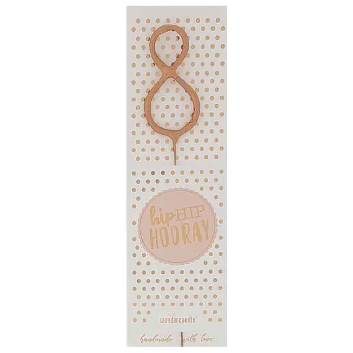 Sparkler 8 Rose Gold for birthdays, anniversaries and other occasions