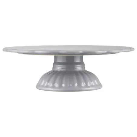 French Grey cake plate