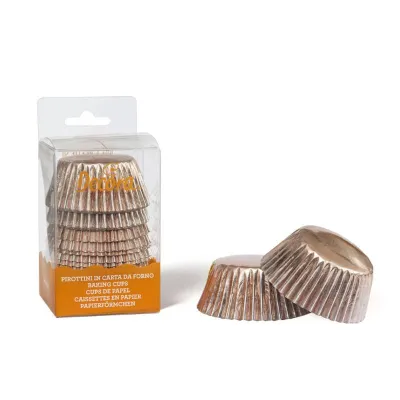 Cupcake Förmchen Roségold, 60 Stück