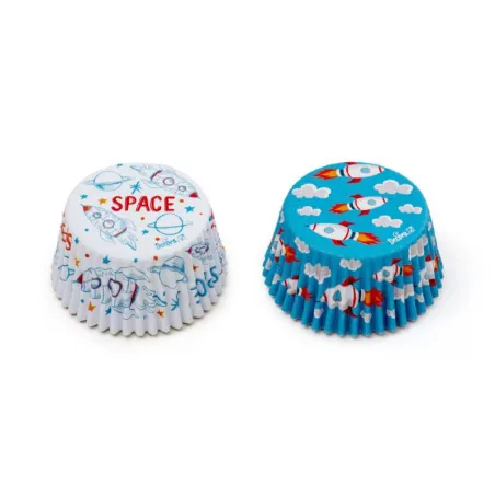 Cupcake molds spaceship, 36 pieces