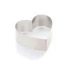 Cercle à tarte cœur Ø 12 cm x 5 cm pour les gâteaux de vos proches