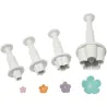 Flower cookie cutter set 4 pieces