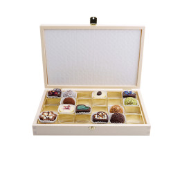 Pralinenschachtel aus Holz für 24 Pralinen für edle Geschenke