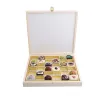 Boîte à chocolats en bois pour 36 chocolats pour des cadeaux raffinés