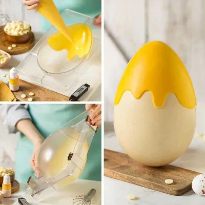 Sweet chocolate mold Easter egg Splash