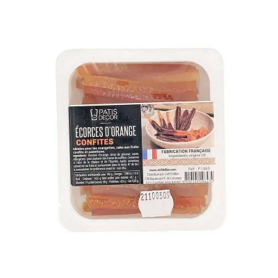 Orangenschale Kandiert 145 g für Pralinen und Desserts