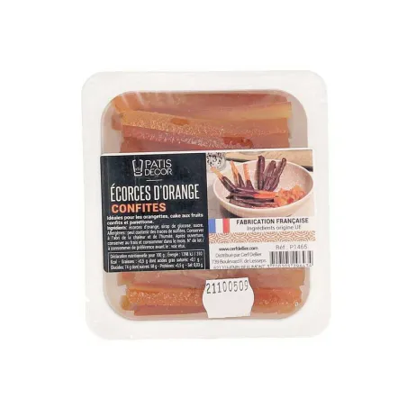 Candied orange peel 145 g for chocolates and desserts