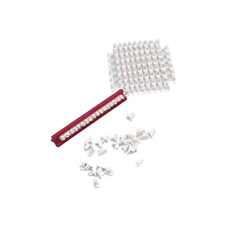 Embosser set text