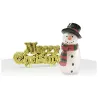 Set di cake topper classico con pupazzo di neve