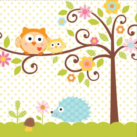 Napkins tree party, 16 pieces