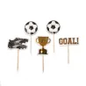 Topper per cupcakes calcio, 12 pezzi