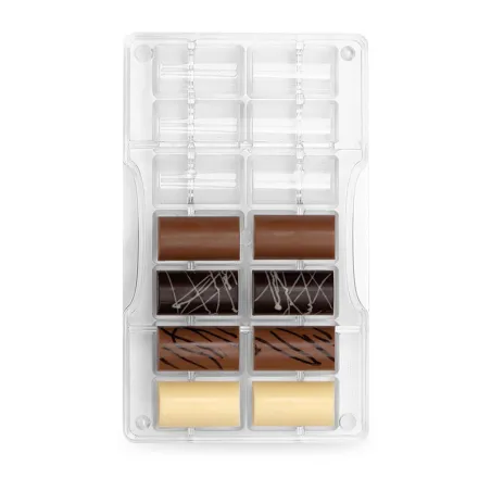 Praline mold medium cylinder 14 chocolates