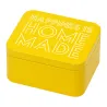 Boîte à biscuits jaune "Happiness is home made