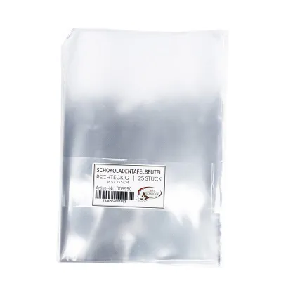 Sachet de tablettes de chocolat 16.5 x 23.5 cm, 25 pièces