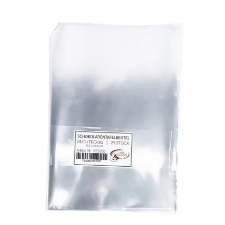 Chocolate bar bag 16.5 x 23.5 cm, 25 pieces