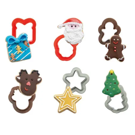 Set d'emporte-pièces Noël 6 pièces