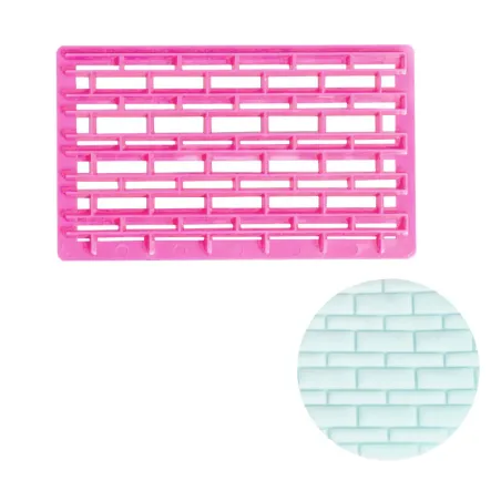 Stampo in rilievo per fondente Muro per bellissime decorazioni di torte e cupcake