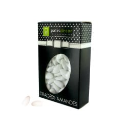 Mandel-Dragées Weiss Matt, 500 g